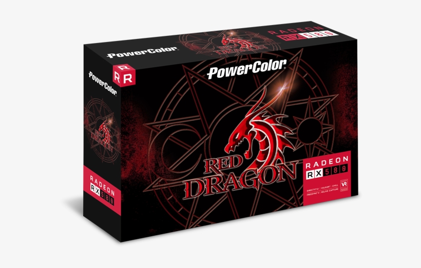 Powercolor 722-g000002458 Radeon Rx580 Red Dragon V2 - Red Dragon Rx 570, transparent png #8970125