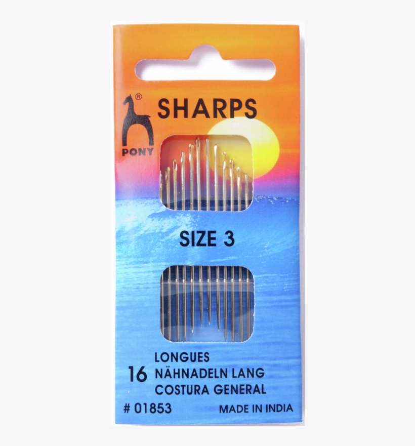 Pony Gold Eye Sharps Sewing Needle Range - Sewing Needle, transparent png #8970274