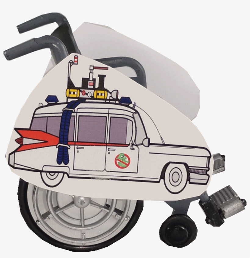 Ghostbusters Car Lookalike Wheelchair Costume Child's - Model Car, transparent png #8970303