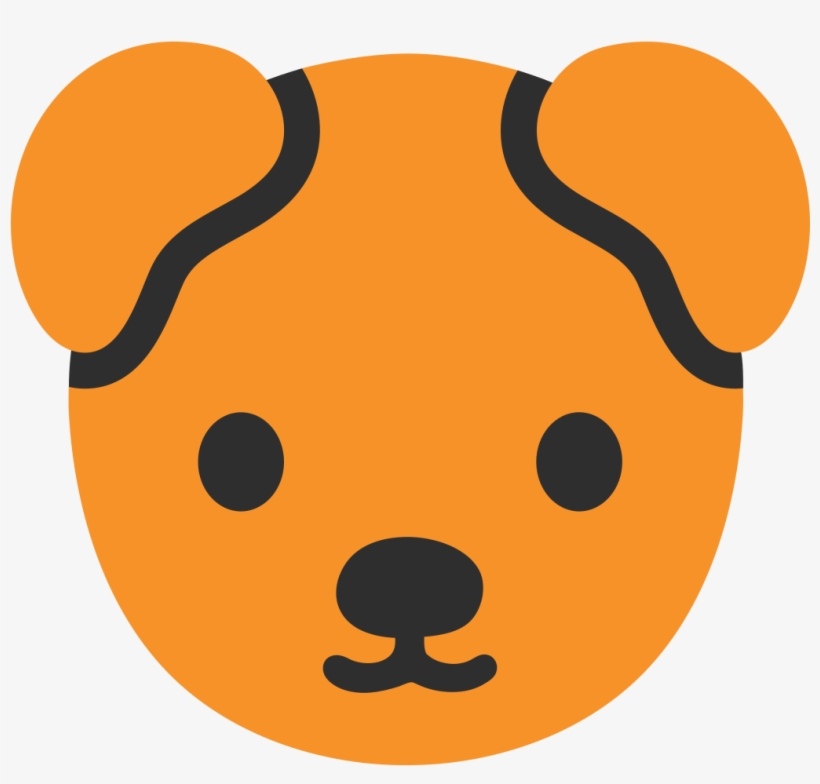 File - Emoji U1f436 - Svg - Android Dog Emoji, transparent png #8970539