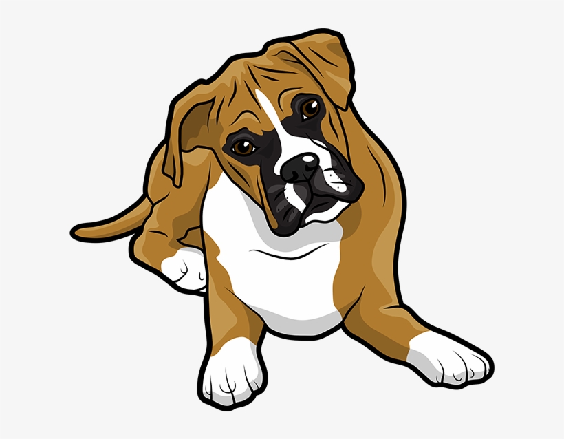 Boxer Emoji & Stickers Messages Sticker-4 Clipart , - Dog Boxer Clip Art, transparent png #8971012