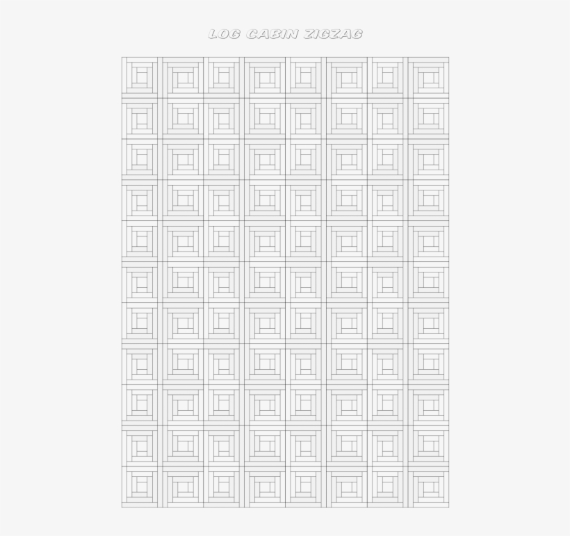 Log Cabin Zigzag - Motif, transparent png #8971071