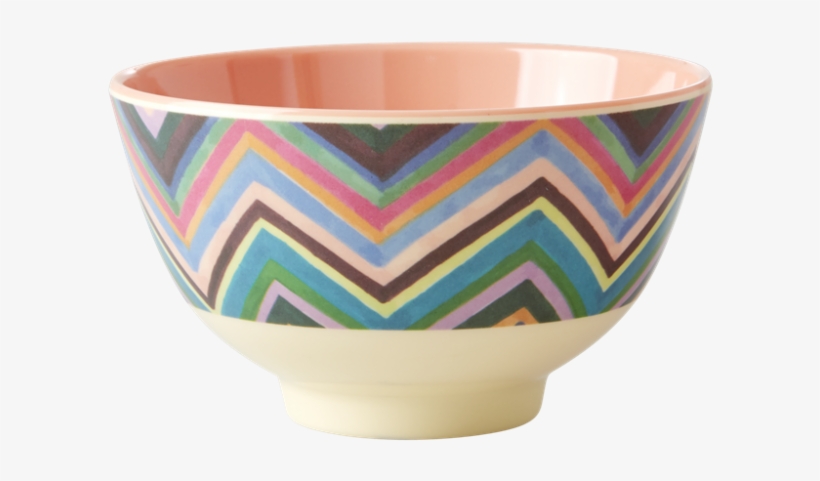 Zig Zag Print Small Melamine Bowl By Rice Dk - Bowl, transparent png #8971278