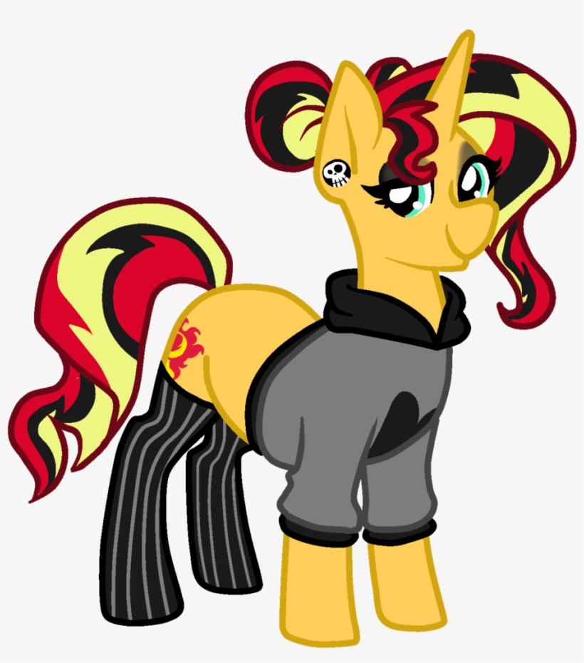 Piercing Clipart Coloured Hair - Cartoon, transparent png #8971836