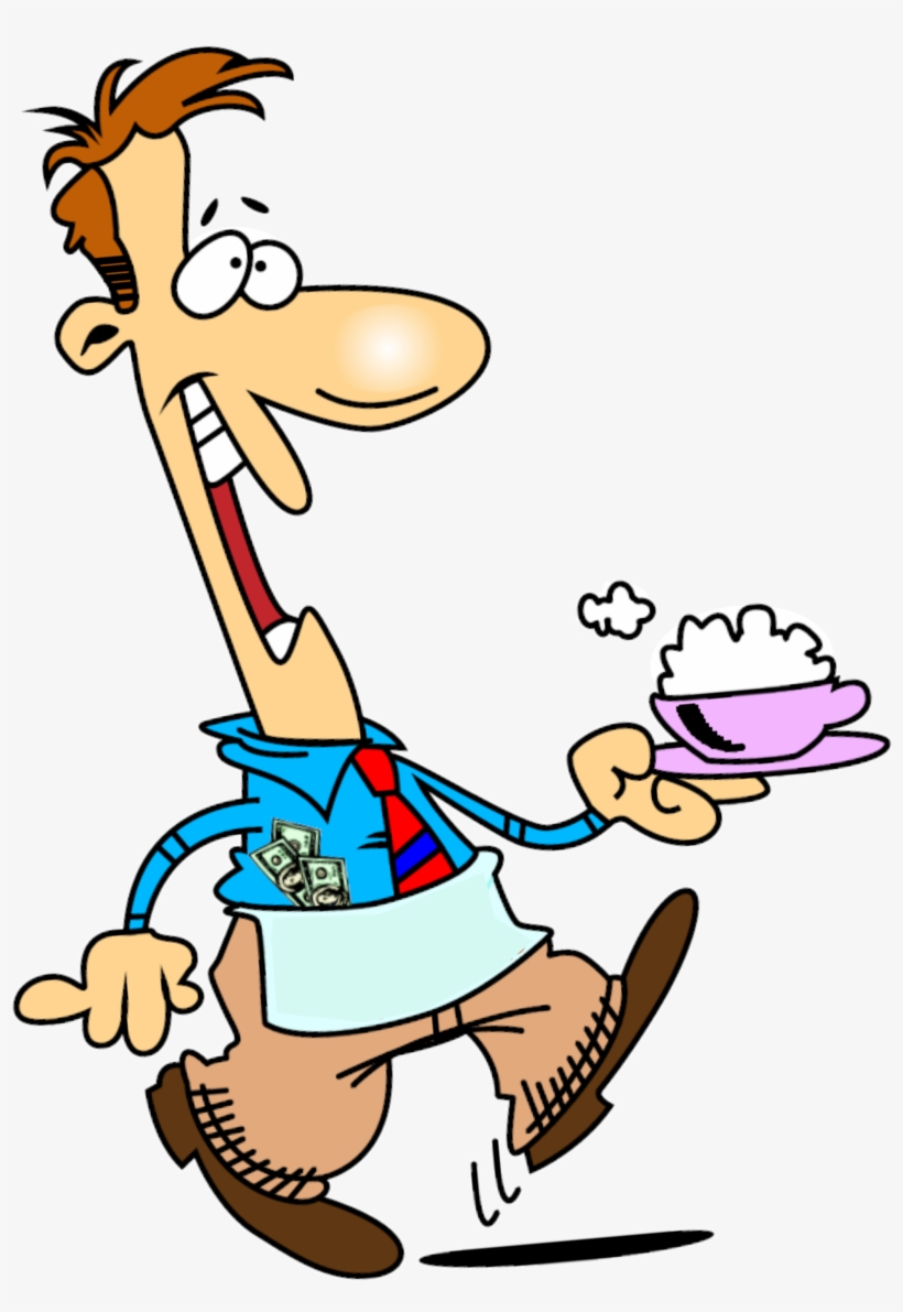Dawson County Family Connection's Annual Celebrity - Cartoon Waiter, transparent png #8971846
