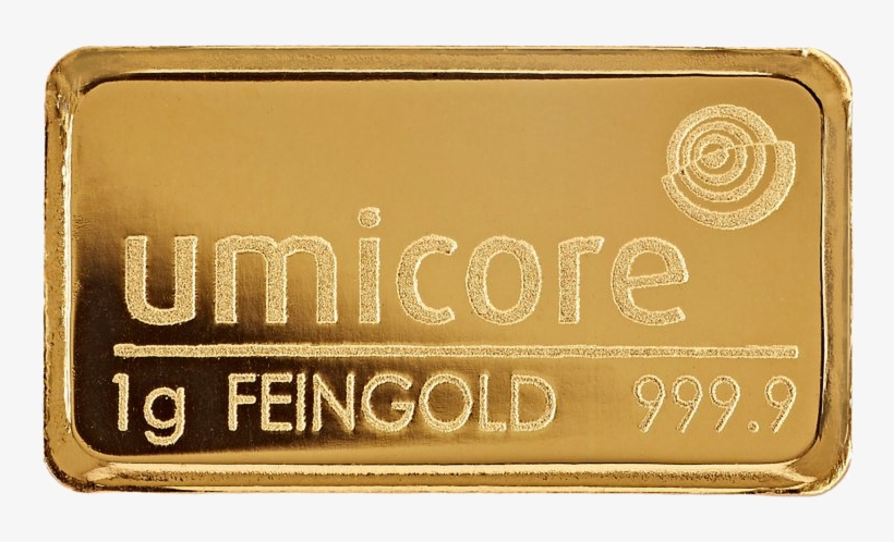 1g Umicore Gold Bar - Wallet, transparent png #8972303