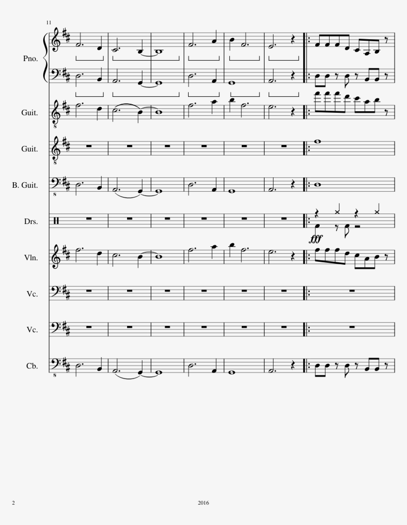 Magic Dust Sheet Music Composed By Patrick Hyatt 2 - Document, transparent png #8972793