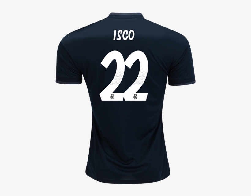 Real Madrid 18/19 Away Jersey Isco - Number, transparent png #8972836