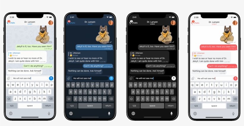 Wersm Telegram Update Version - تم ایفون برای تلگرام, transparent png #8973531