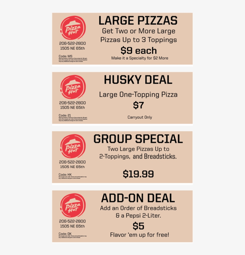 Pizza Hut Coupons - Pizza Hut, transparent png #8973574