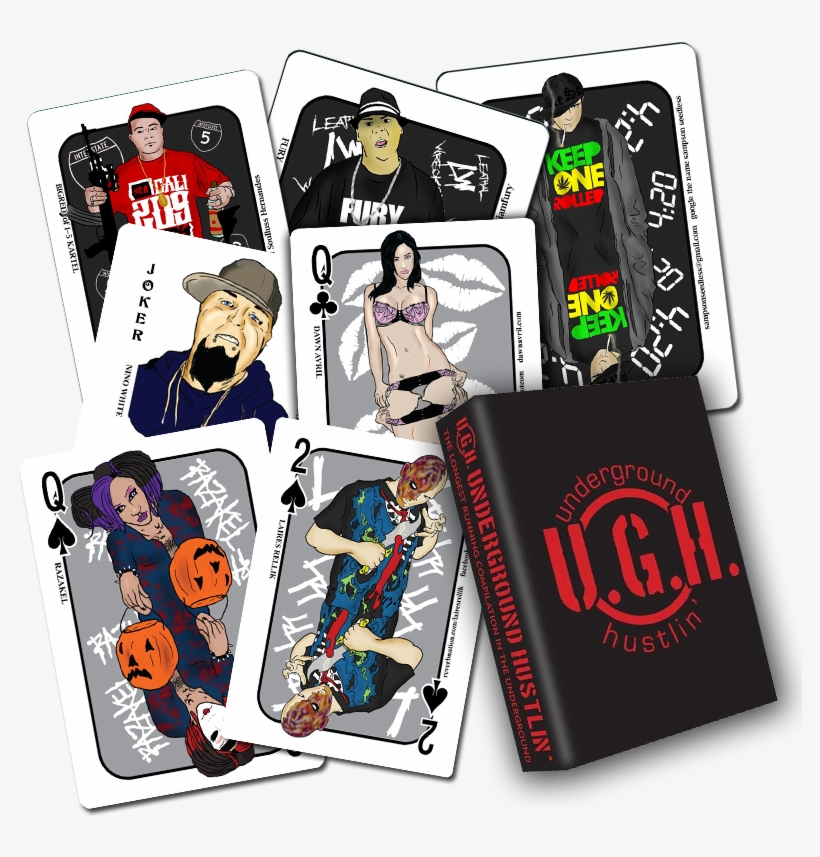 Image Of The 2013 Underground Hustlin Playing Card - Cartoon, transparent png #8973778