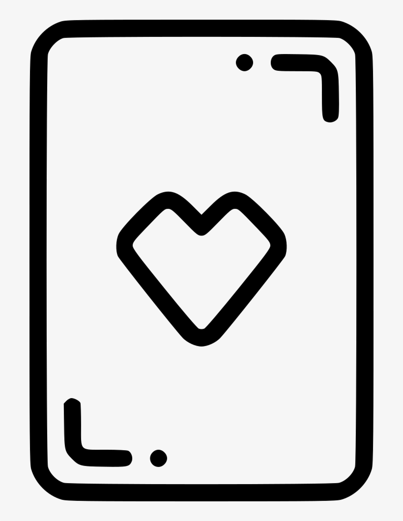 Casino Playing Card Heart Gamble Luck Comments, transparent png #8973790