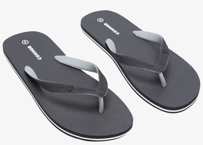 Black Micky Thong - Flip-flops, transparent png #8975369