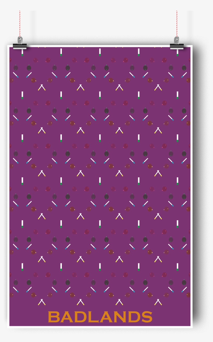 A Collection Of Posters Based On The Album Badlands - Pattern, transparent png #8975377