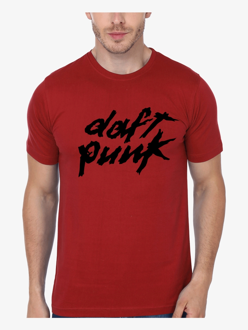 Daft Punk Men Red T Shirt & Hoodie - Dragon Ball Pocket Shirt, transparent png #8975821