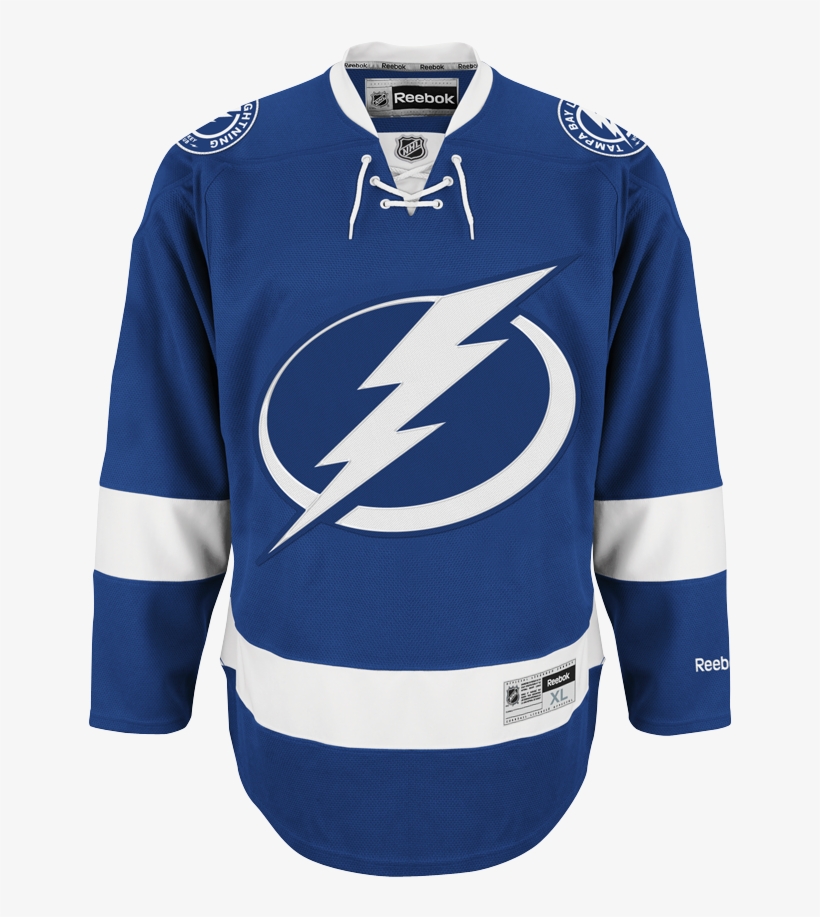 A Tbl Hpjtbl 5ls Mf - Tampa Bay Lightning Home Jersey, transparent png #8976039