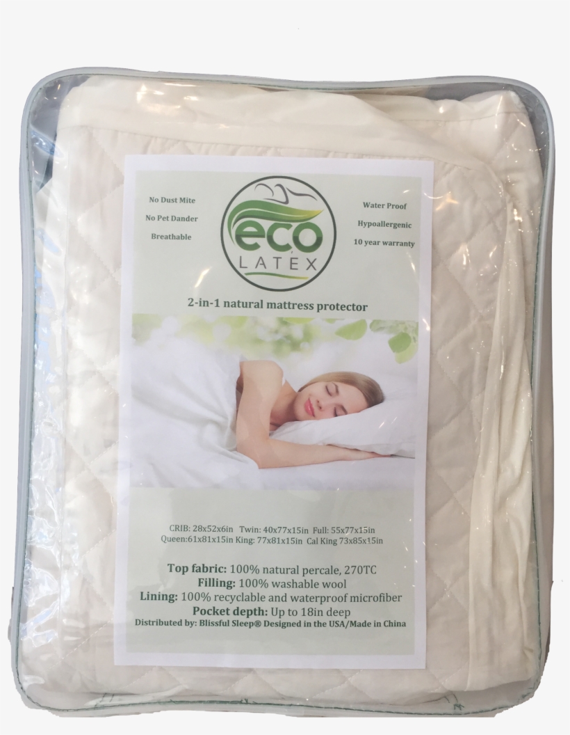 Mattress Pad-marvelous Downtown Wool Mattress Pad - Pillow, transparent png #8976455