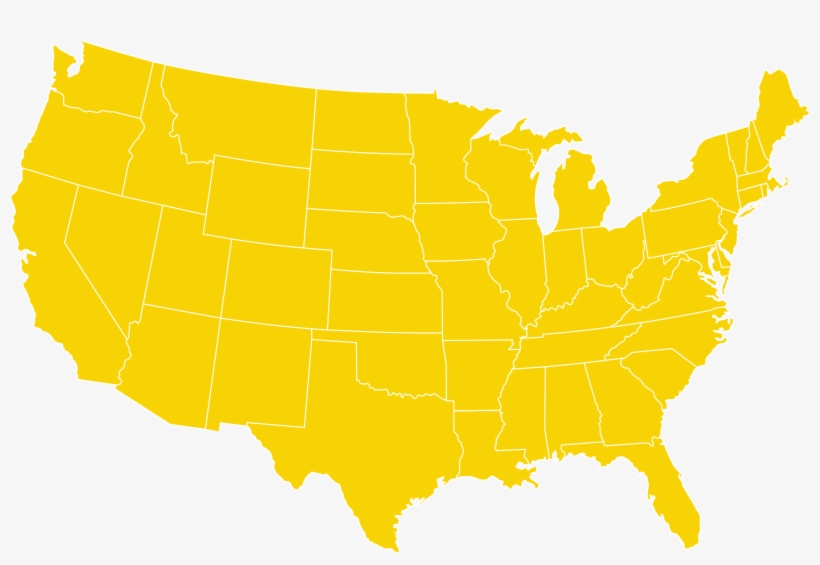 Map Of The Us That Shows Retailer Locations For Sprint - Usa Png Map White, transparent png #8976896