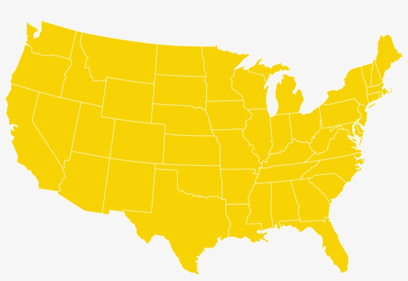 Map Of The Us That Shows Retailer Locations For Sprint - Usa Png Map White, transparent png #8976896