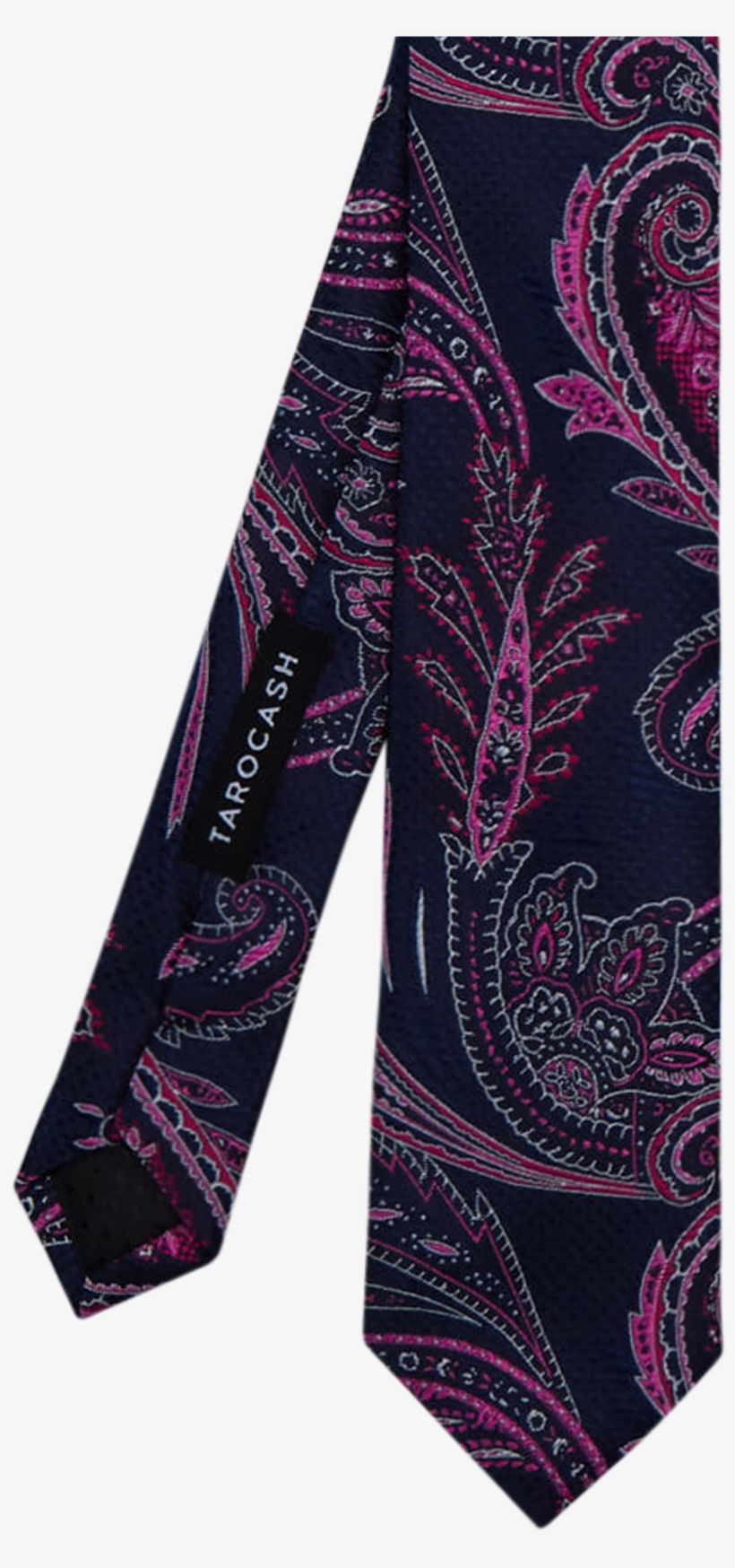 Navy Large Paisley Tie - Paisley, transparent png #8977273