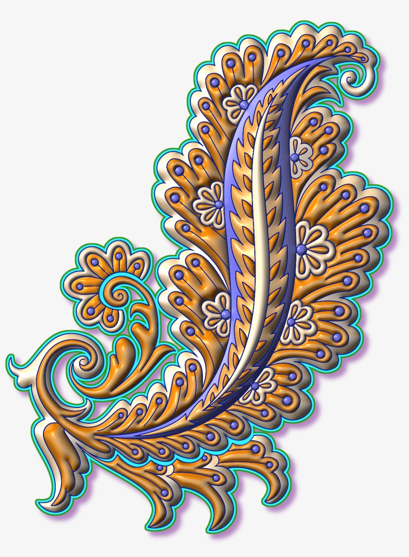 Based On My Paisley Feather Design - Illustration, transparent png #8977335