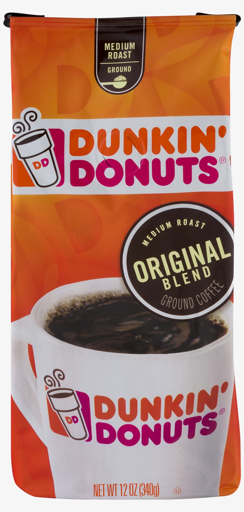 Dunkin' Donuts Original Blend Medium Roast Ground Coffee, - Dunkin Donuts, transparent png #8977366