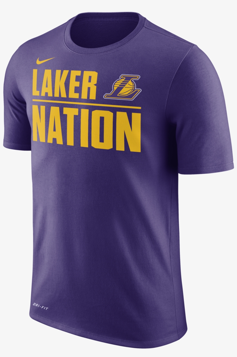 Nike Nba Los Angeles Lakers Dry Tee, transparent png #8977911