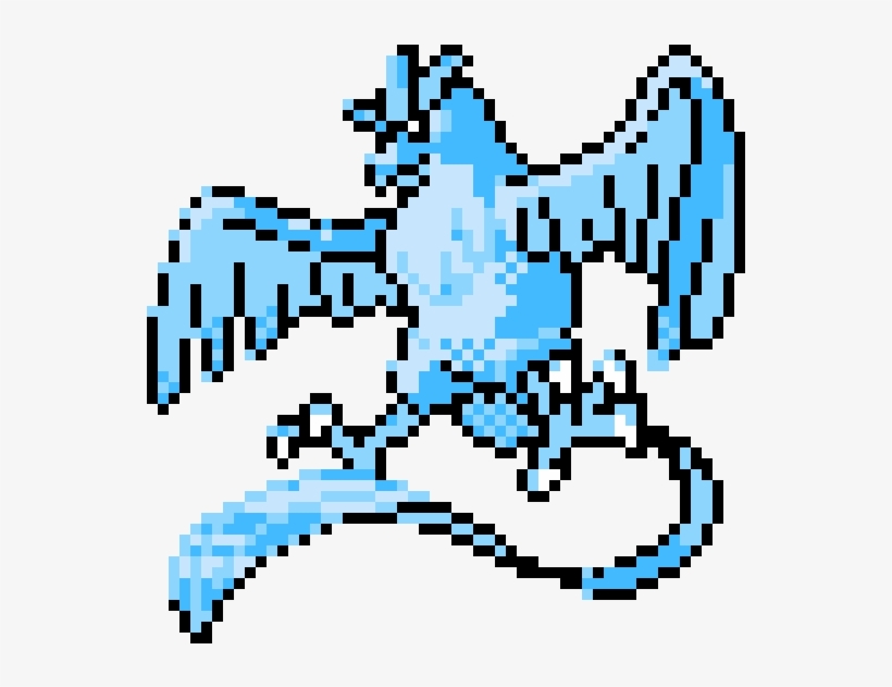 Articuno - Articuno Pixel Art, transparent png #8978333