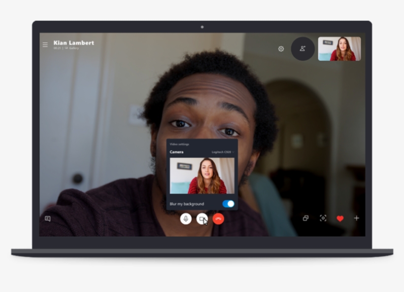 Skype Background Blur - Feature Phone, transparent png #8978430