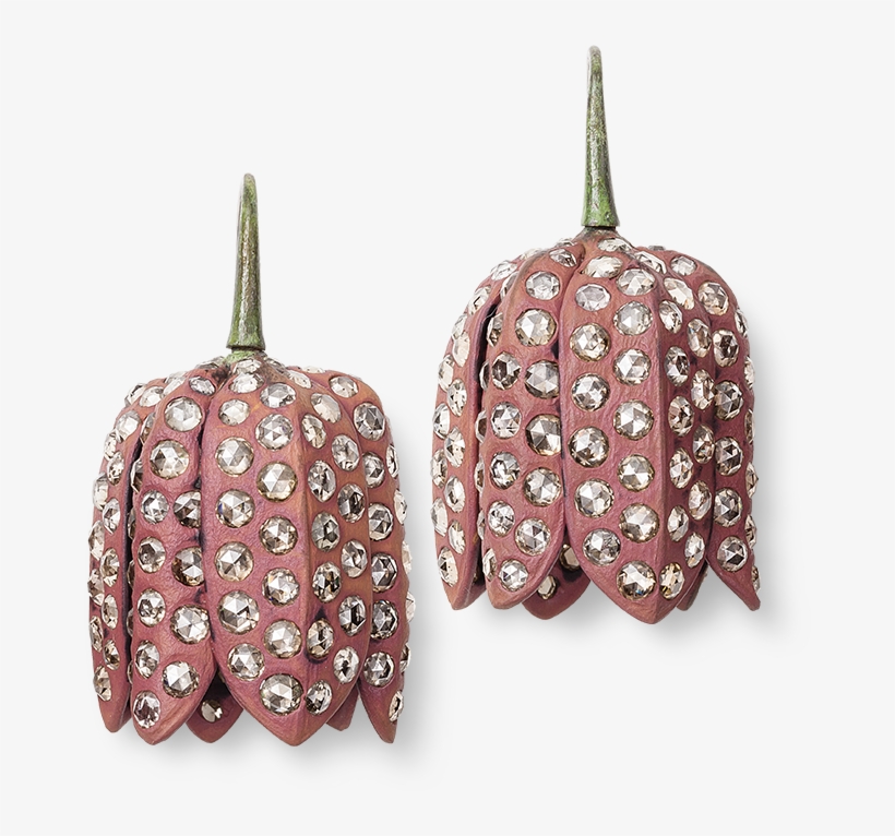 Hemmerle Earrings In The Shape Of Fritillaries Flowers - Jewels Hemmerle, transparent png #8978761