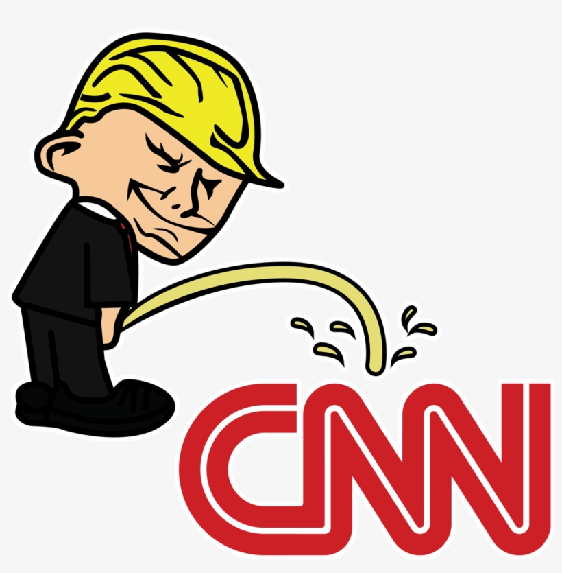 Pi$$ing Trump Badboy Cnn Clear Sticker - Trump Bad Boy Stickers, transparent png #8979203