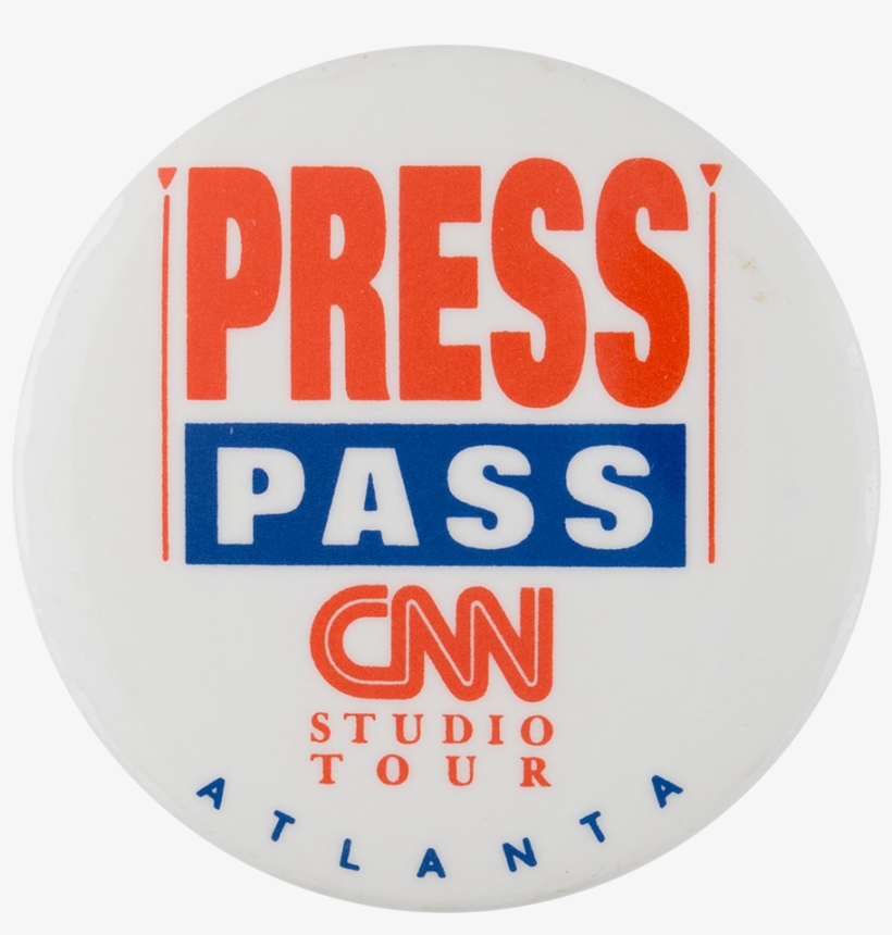 Cnn Press Pass Events Button Museum - Cnn Press Badge, transparent png #8979311