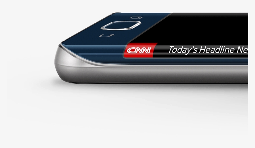 Cnn Ticker On Samsung Galaxy Edge Cnn Ticker On Samsung - Samsung S7 Edge Ticker, transparent png #8979546