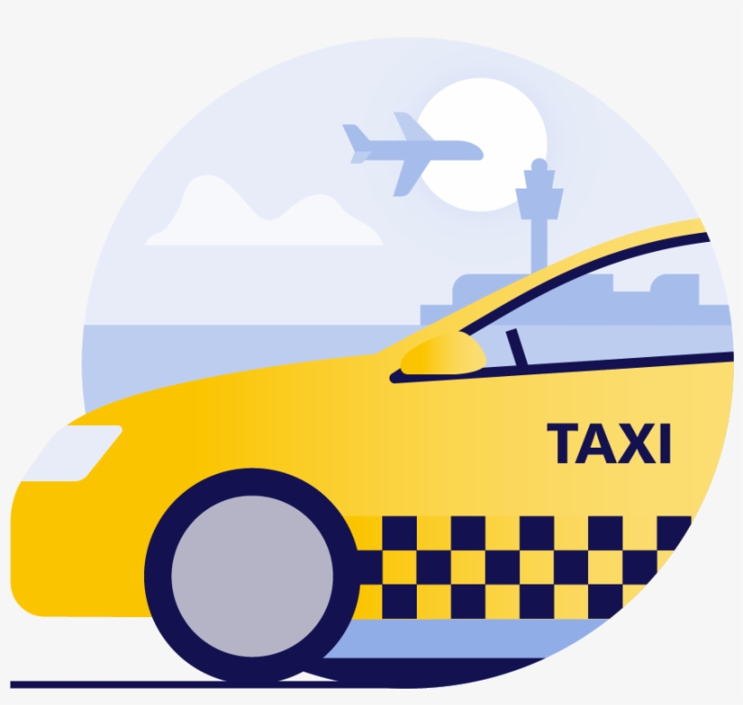 Take A Taxi - Car Parking Illustrator, transparent png #8979626