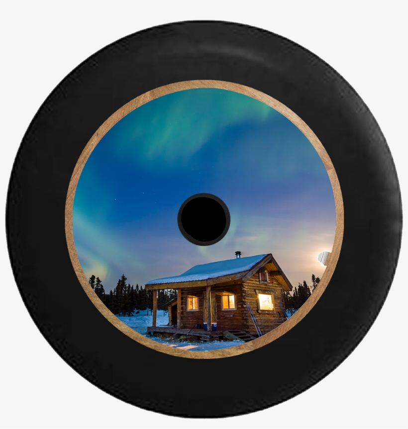 Jeep Wrangler Jl Backup Camera Alaska Sky Behind Cabin, - Wallpaper, transparent png #8979685