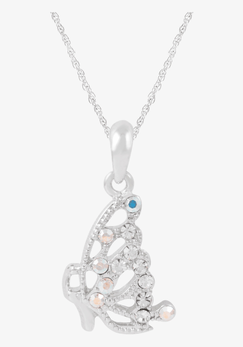 Pendant Butterfly Dainty Aurora Borealis - Locket, transparent png #8980063