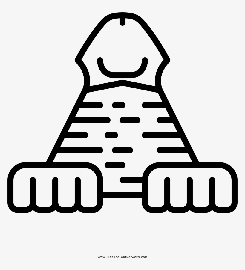 Great Sphinx Of Giza Coloring Page - F 14 Tomcat Logo Png, transparent png #8980182