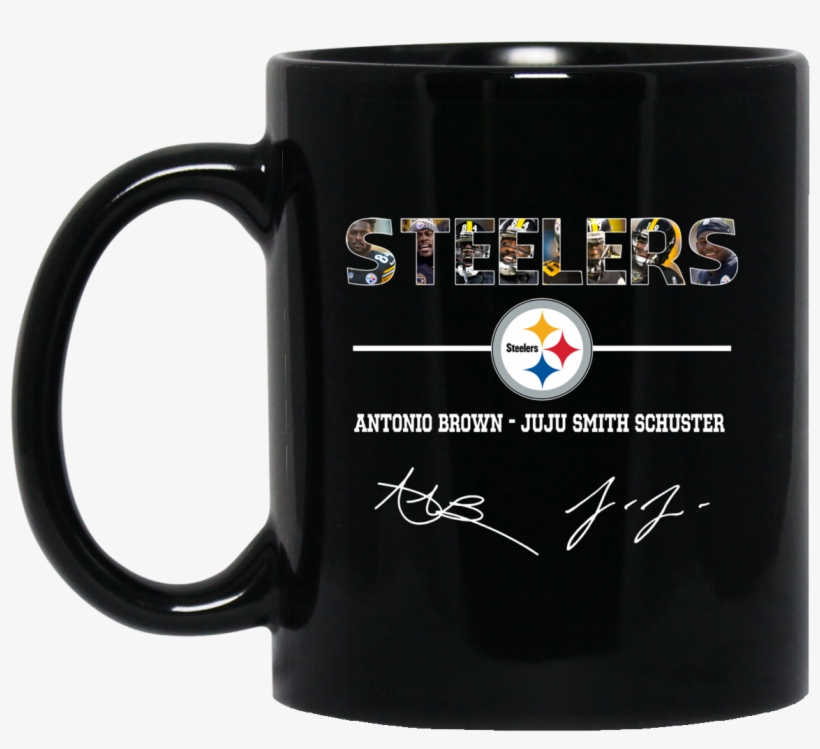 Steelers Antonio Brown Juju Smith Schuster Mug, transparent png #8980257