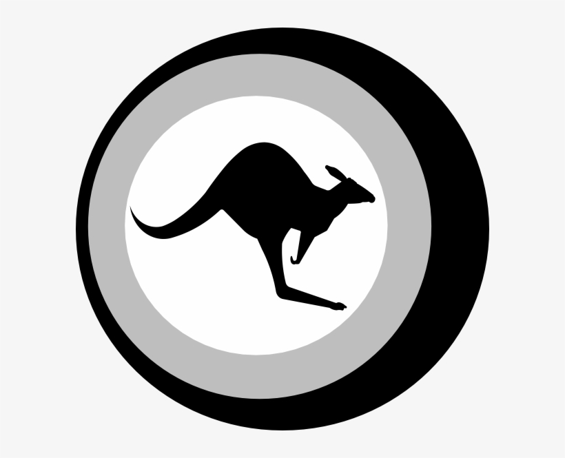 Kangaroo Ball Clip Art - Australia Kangaroo Sign Clipart, transparent png #8980447