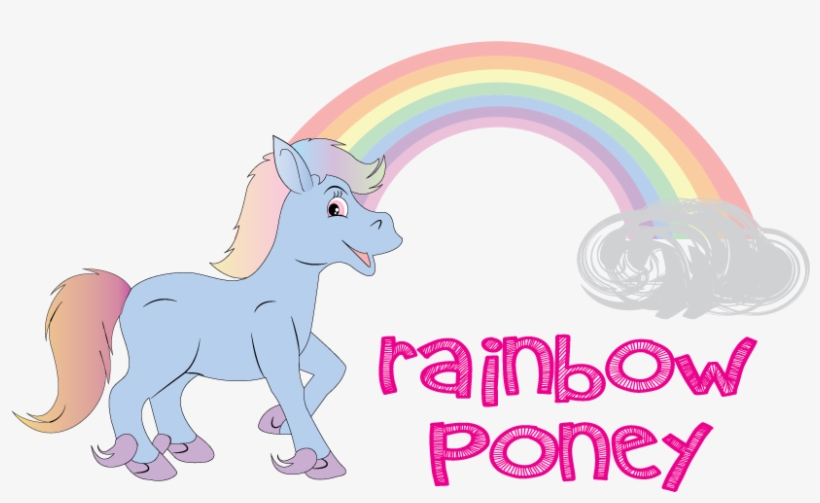 Rainbow Poney Rainbow Poney - Cartoon, transparent png #8980777