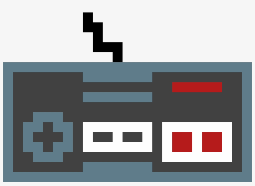 Nes Controller - Nes Controller Pixel Art, transparent png #8981101