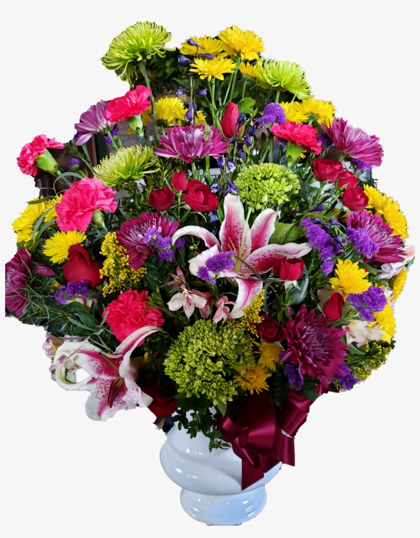Grand Urn Design Mix Of In Stock Market Fresh Flowers, transparent png #8981520