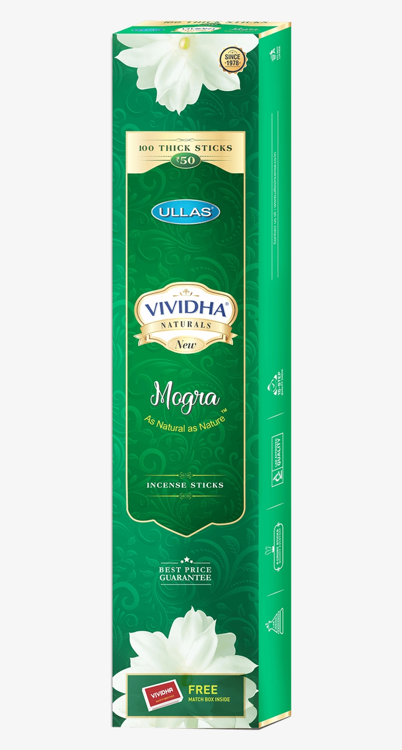 Vividha Mogra 100 Sticks Box - Nilgiri Tea, transparent png #8981756