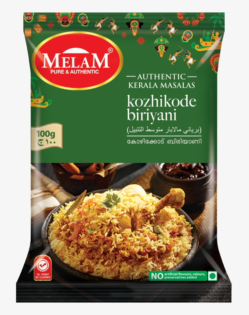 Kozhikode Biriyani - Melam Sambar Powder 100gm, transparent png #8981866