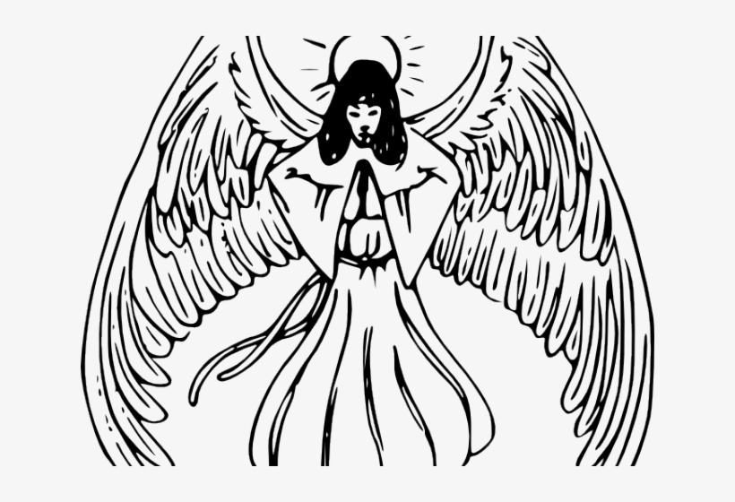 Angel Sketch Cliparts - Angel Clip Art, transparent png #8982853
