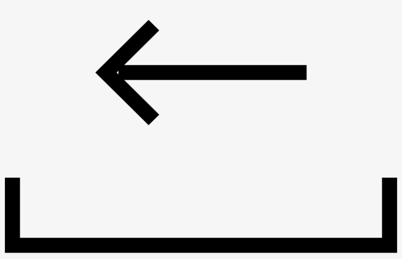 Left Arrow On A Tray Symbol Comments - Sign, transparent png #8983146