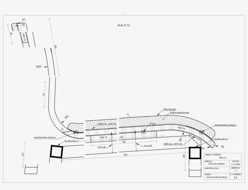 Open - Technical Drawing Chair, transparent png #8983843