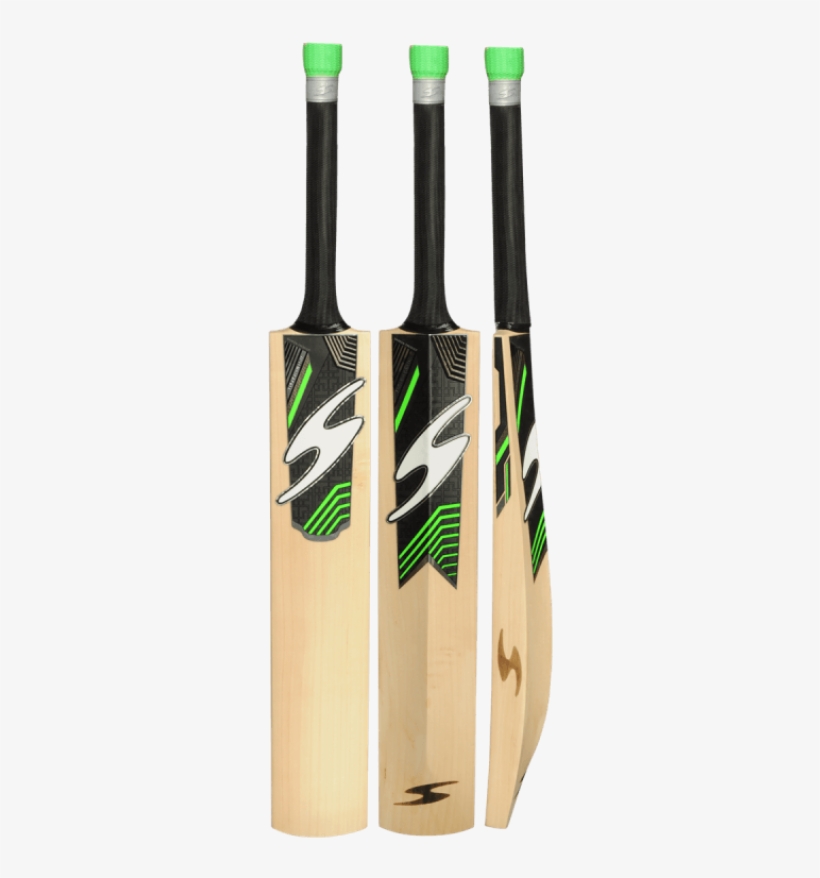 Ss English Willow Green S Range Cricket Bat, Full Size - Single S Cricket Bat, transparent png #8984169