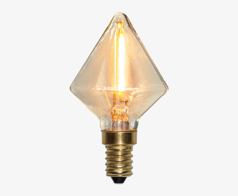 Led Lamp E14 Soft Glow Dimmable - Diamant Lamp Led, transparent png #8984896