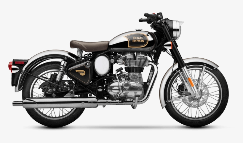 Royal Enfield Classic 500 Chrome Black - Royal Enfield Bullet Chrome, transparent png #8985016